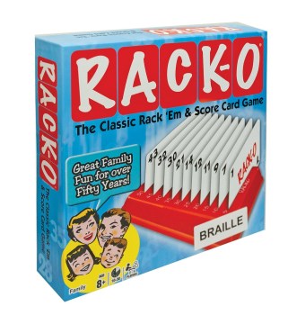 RACKO Card Game- Modified with Brailled Cards RACKO Card Game- Modified with Brailled Cards