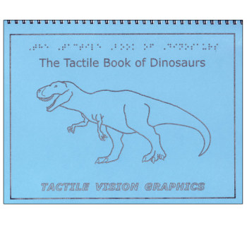 Tactile Book of Dinosaurs- Braille Childrens Book with Illustrations