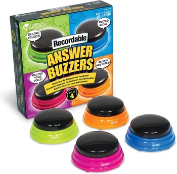 Recordable Answer Buzzers- Voice & Sound