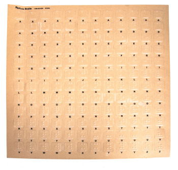 Large Braille Alphabet Stickers-144 Per Sheet Large Braille Alphabet Stickers-144 Per Sheet