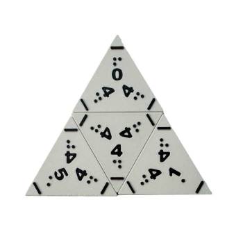 Tri-Domino Game Tactile -Braille