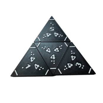 Tri-Domino Game Tactile -Braille