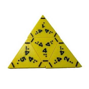 Tri-Domino Game Tactile -Braille