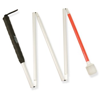 Europa 5-section Folding Cane w-Marshmallow Hook Tip- 36-in. Europa 5-section Folding Cane w-Marshmallow Hook Tip- 36-in.