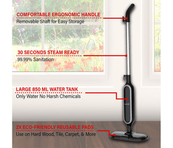 Steam Mop- Black Steam Mop- Black