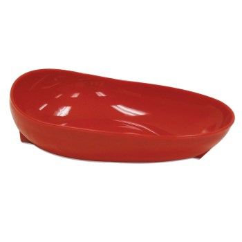 Scooper Dish with Non-Skid Base- Red Scooper Dish with Non-Skid Base- Red