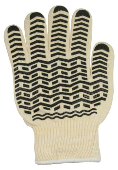 Oven Glove with Black Non-Slip Silicone Grip- XL