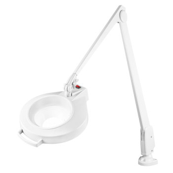Dazor Circline Clamp Mount 42-Inch LED Magnifier 11D 3.75x- White