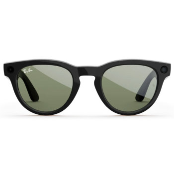 Ray-Ban Meta Headliner Glasses - Gen 2 Shiny Black Frame - Green Lens