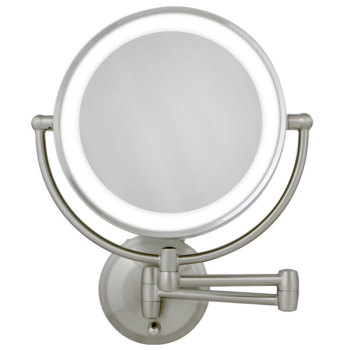 LED Lighted Wall Mount Round Make-Up Mirror 10x-1x LED Lighted Wall Mount Round Make-Up Mirror 10x-1x