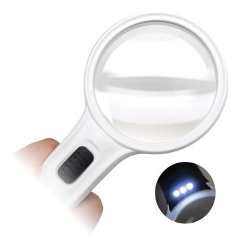 Reizen Round LED Handheld Magnifier - 10x Magnification Reizen Round LED Handheld Magnifier - 10x Magnification