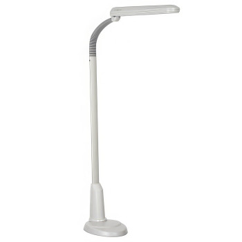 OttLite 24-Watt Craft Plus Floor Lamp- Dove Grey