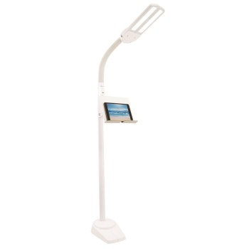 Dual Head LED Floor Lamp with Tablet Stand Dual Head LED Floor Lamp with Tablet Stand
