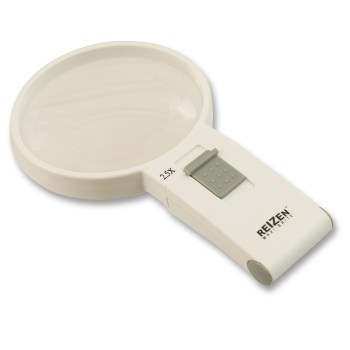 Reizen Maxi-Brite LED Handheld Magnifier- 2.5x- 100mm