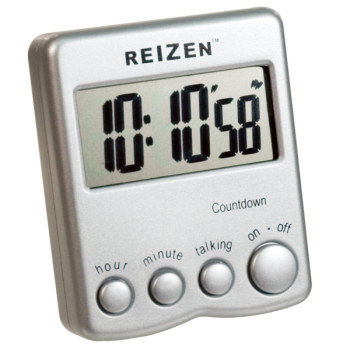 Talking Low Vision Count Down Timer- Silver