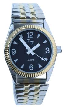 Womens Low Vision Watch- Black Face w-Exp Band Womens Low Vision Watch- Black Face w-Exp Band