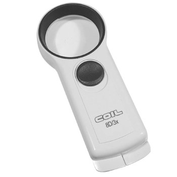 COIL UK Handheld LED Illuminated Magnifier 3x 8D COIL UK Handheld LED Illuminated Magnifier 3x 8D