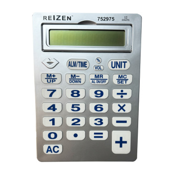 Reizen 12-Digit Jumbo Talking Calculator