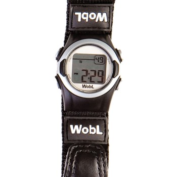 WobL 8-Alarm Vibrating Reminder Watch- Black