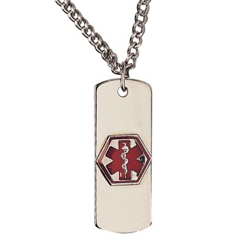 Diabetic Stainless Steel Necklace Diabetic Stainless Steel Necklace