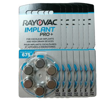 Rayovac Cochlear 675 Mercury-Free Batteries- 60-bx Rayovac Cochlear 675 Mercury-Free Batteries- 60-bx