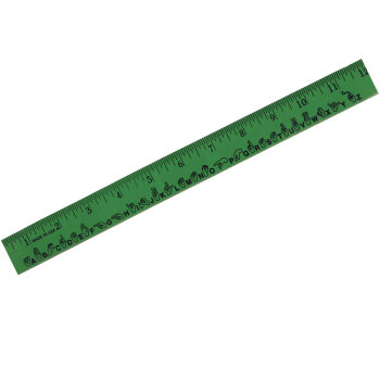 School Ruler with Sign Language A to Z- Green School Ruler with Sign Language A to Z- Green