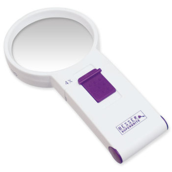Besser Superbrite 4X 12D LED Handheld Magnifier with Yellow Bulb Besser Superbrite 4X 12D LED Handheld Magnifier with Yellow Bulb