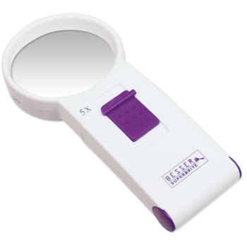 Besser Superbrite 5X 16D LED Handheld Magnifier with Yellow Bulb Besser Superbrite 5X 16D LED Handheld Magnifier with Yellow Bulb
