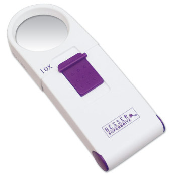 Besser Superbrite 10X 36D LED Handheld Magnifier Besser Superbrite 10X 36D LED Handheld Magnifier