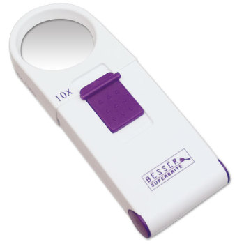 Besser Superbrite 10X 36D LED Handheld Magnifier with Yellow Bulb Besser Superbrite 10X 36D LED Handheld Magnifier with Yellow Bulb