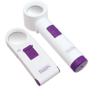 Besser Superbrite 10x Stand and Handheld LED Magnifier Kit