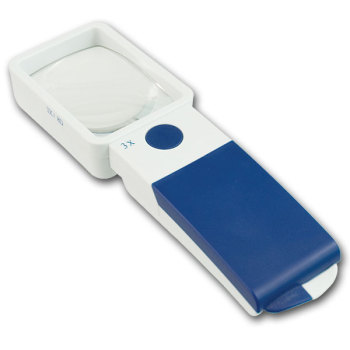 Besser EZ Touch 3X 8D LED Handheld Magnifier- Rectangle Lens 50x75mm