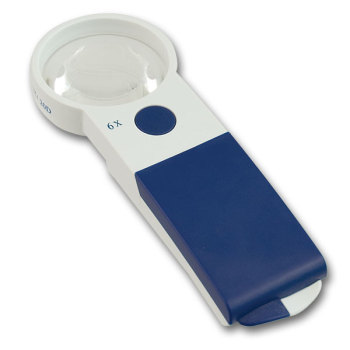 Besser EZ Touch 6x 20D LED Handheld Magnifier- Round Lens 57mm