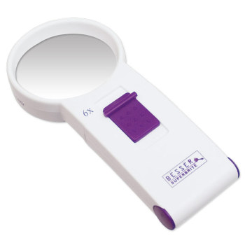 Besser Superbrite 6X 20D LED Handheld Magnifier Besser Superbrite 6X 20D LED Handheld Magnifier