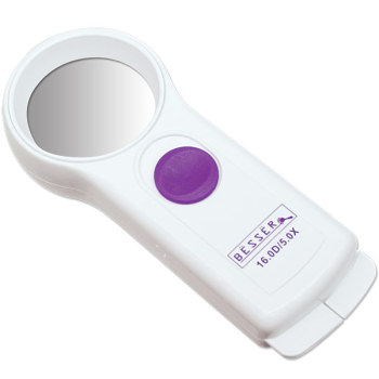 Besser Compact LED Handheld Illuminated Magnifier 16.0 D-5.0 X Besser Compact LED Handheld Illuminated Magnifier 16.0 D-5.0 X