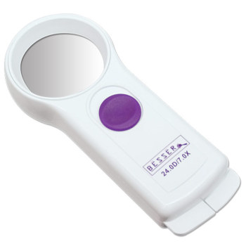 Besser Compact LED Handheld Illuminated Magnifier 24.0 D-7.0 X Besser Compact LED Handheld Illuminated Magnifier 24.0 D-7.0 X