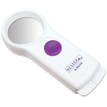 Besser Compact LED Handheld Illuminated Magnifier 8.0 D-3.0 X Besser Compact LED Handheld Illuminated Magnifier 8.0 D-3.0 X