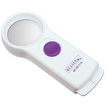 Besser Compact LED Handheld Illuminated Magnifier 40.0 D-11.0 X Besser Compact LED Handheld Illuminated Magnifier 40.0 D-11.0 X