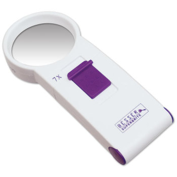 Besser Superbrite 7X 23D LED Handheld Magnifier with Yellow Bulb Besser Superbrite 7X 23D LED Handheld Magnifier with Yellow Bulb