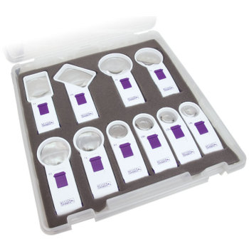 Besser 10 Piece Superbrite LED Handheld Magnifier Kit Besser 10 Piece Superbrite LED Handheld Magnifier Kit