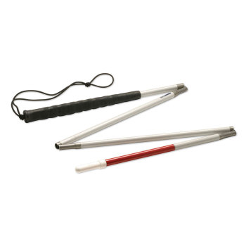 Ambutech Aluminum 4-Section Folding Cane- Pencil- 36in Ambutech Aluminum 4-Section Folding Cane- Pencil- 36in