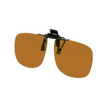 Noir Large Flip-Up Clip On UV and Infrared 18 Percent Amber
