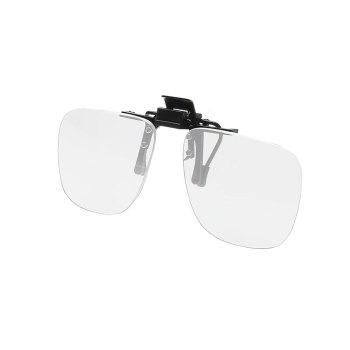 Noir Small Flip-Up Clip On UV and Infrared 90 Percent Clear