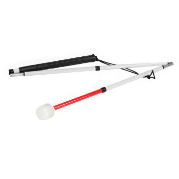 Graphite 5-Section Folding Cane- Marshmallow Roller- 48-in Graphite 5-Section Folding Cane- Marshmallow Roller- 48-in