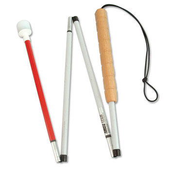 Graph 4-Section Folding Cane- Wood Grip- Roller- 52-in Graph 4-Section Folding Cane- Wood Grip- Roller- 52-in