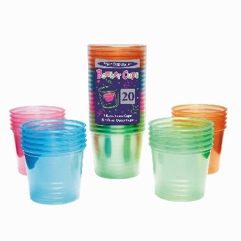 Neon Party Bomber Cups - 5 packs