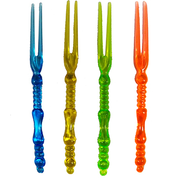 Translucent Party Forks - 6 Packs