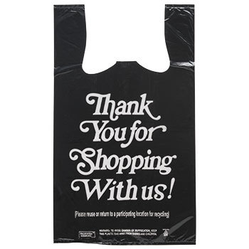 Black Thank You Bags - 600 Count