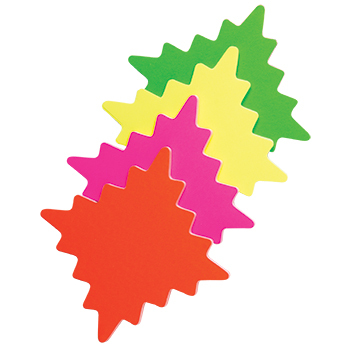 Neon Burst Signs - 100 Count