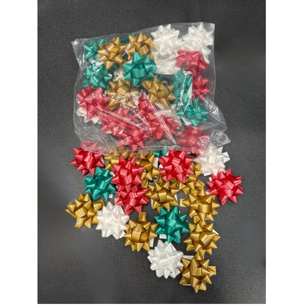 Assorted Stick-On Bows - 50 Count
